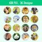 600PCS Jungle Animal Stickers Roll – Realistic Safari Zoo Stickers for Kids, Classroom Rewards, Party Favors, Decorations & Educational Learning Labels
